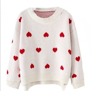 Goodnight Macaroon Trudy Heart Pattern Sweater